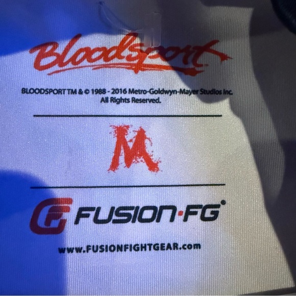Fusion Fight Gear BJJ Rashguard Bloodsport Martial Arts Long Sleeve Men's Size M - Picture 7 of 9